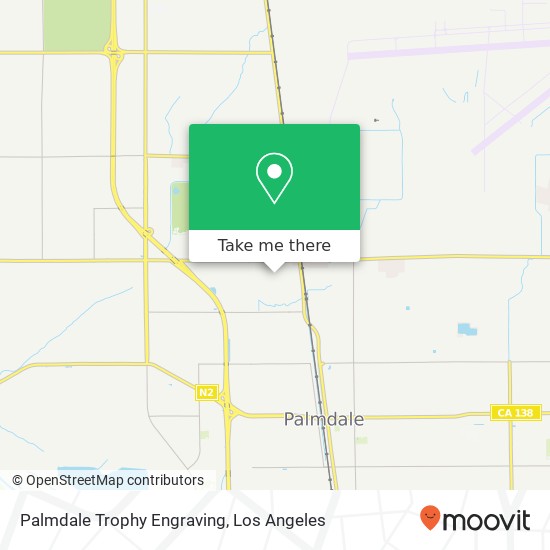 Palmdale Trophy Engraving map