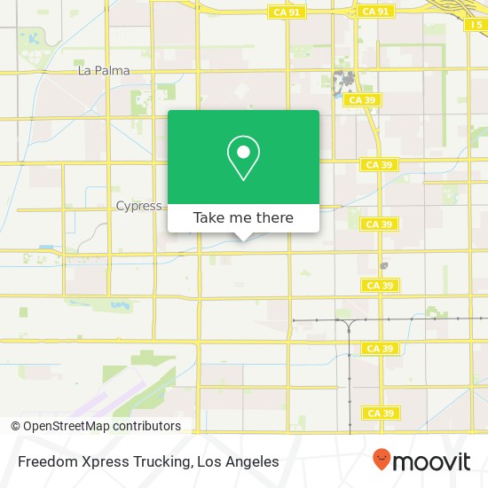 Freedom Xpress Trucking map