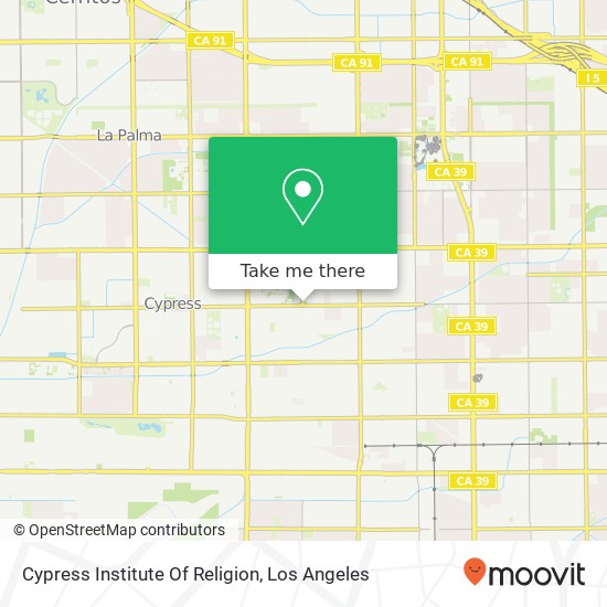 Cypress Institute Of Religion map