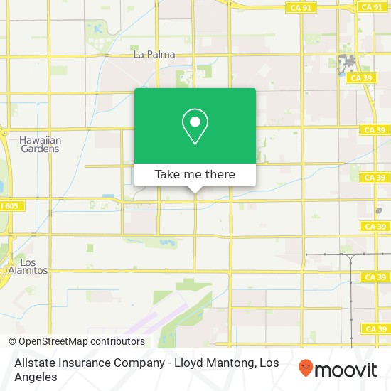 Allstate Insurance Company - Lloyd Mantong map