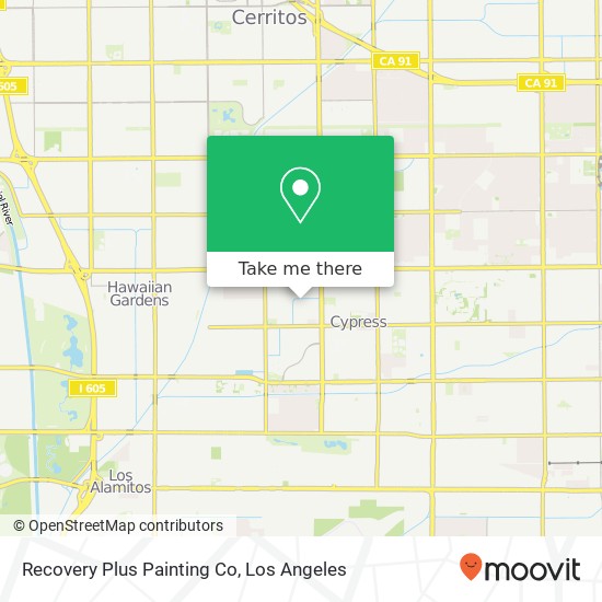 Recovery Plus Painting Co map