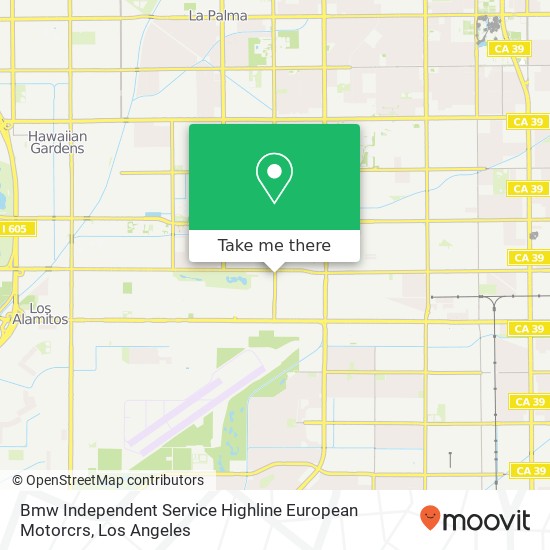 Mapa de Bmw Independent Service Highline European Motorcrs