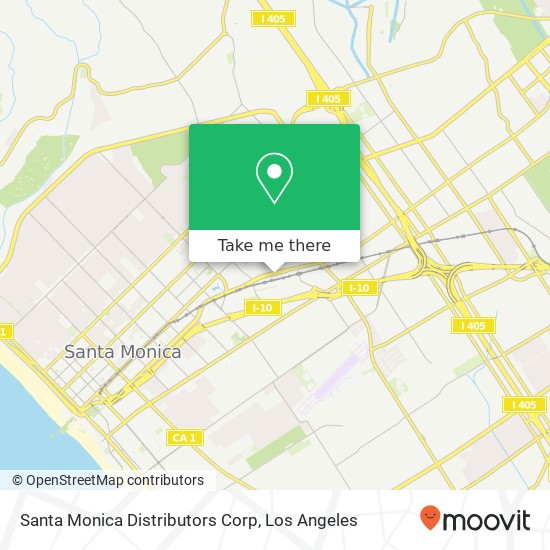 Mapa de Santa Monica Distributors Corp
