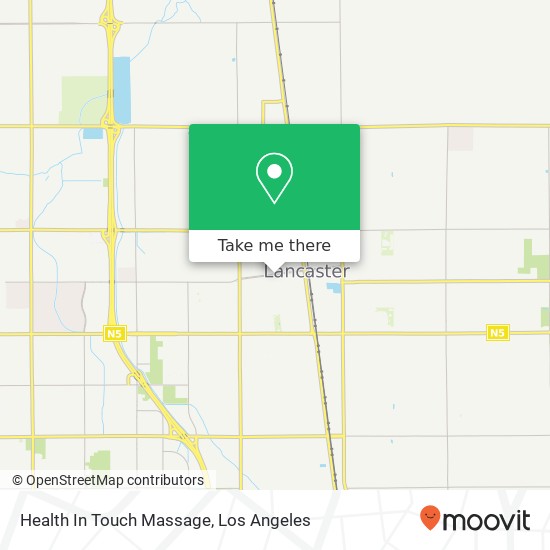 Health In Touch Massage map