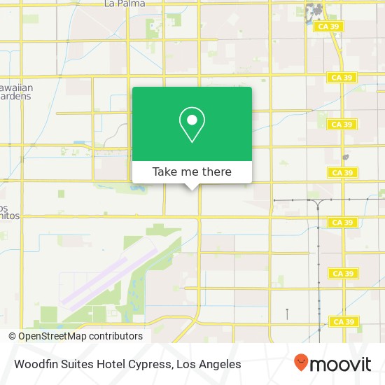 Mapa de Woodfin Suites Hotel Cypress