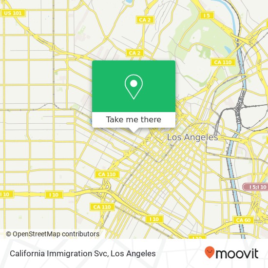 California Immigration Svc map
