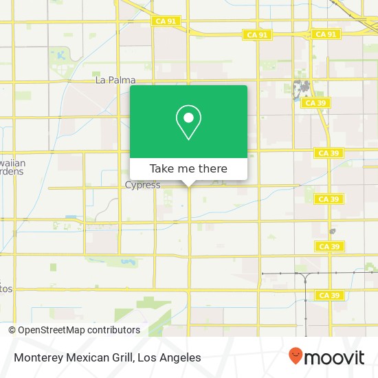 Mapa de Monterey Mexican Grill