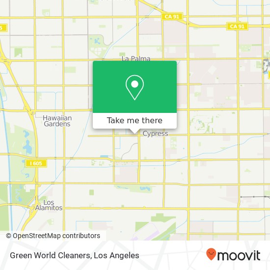 Green World Cleaners map