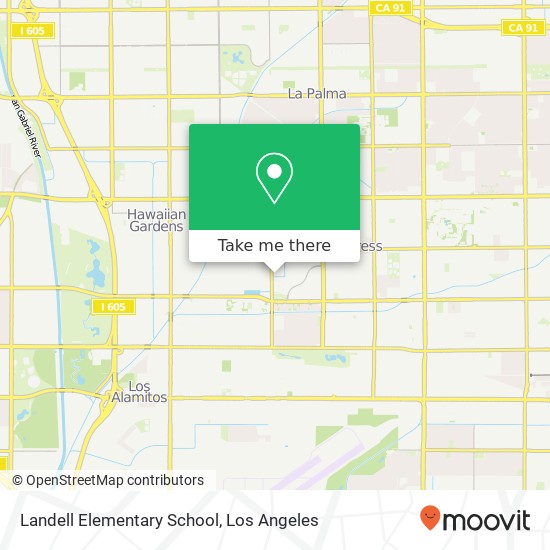 Mapa de Landell Elementary School