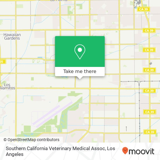 Mapa de Southern California Veterinary Medical Assoc