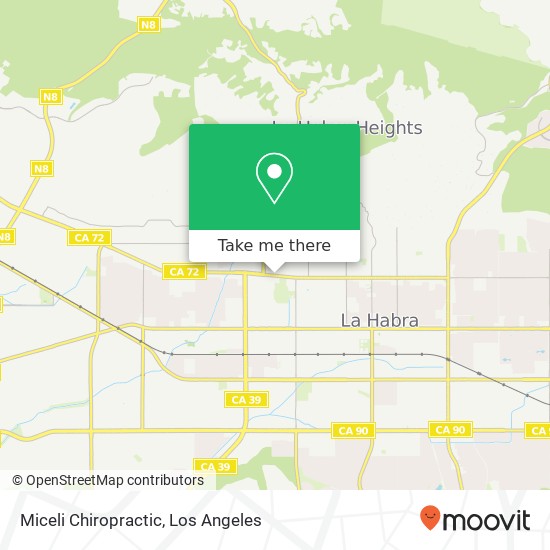 Miceli Chiropractic map