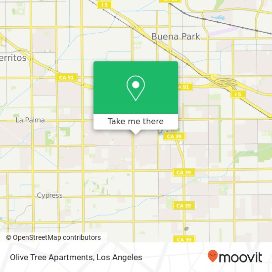 Mapa de Olive Tree Apartments