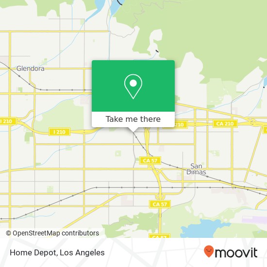 Home Depot map