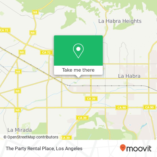 The Party Rental Place map