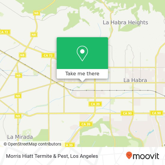 Morris Hiatt Termite & Pest map