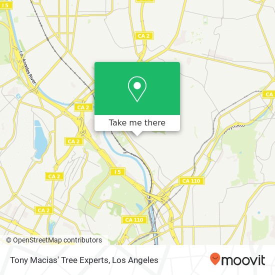 Mapa de Tony Macias' Tree Experts