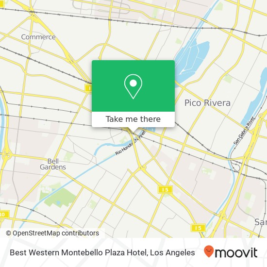 Best Western Montebello Plaza Hotel map