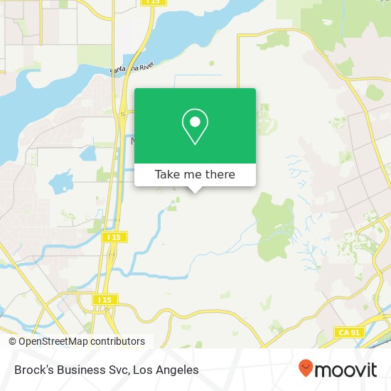 Brock's Business Svc map