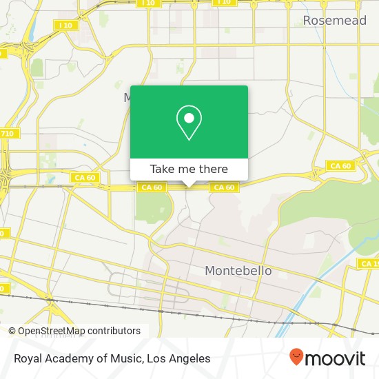 Royal Academy of Music map