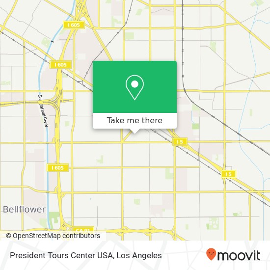 President Tours Center USA map