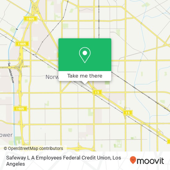 Safeway L A Employees Federal Credit Union map