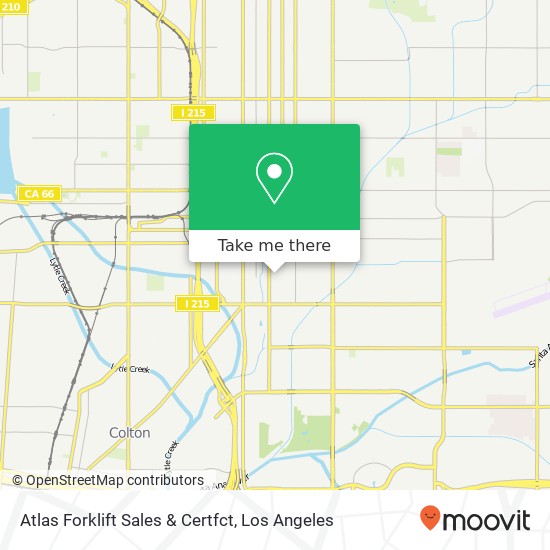Atlas Forklift Sales & Certfct map
