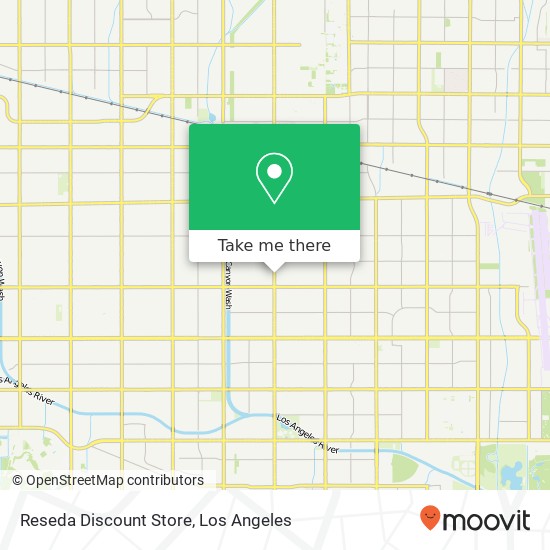 Mapa de Reseda Discount Store