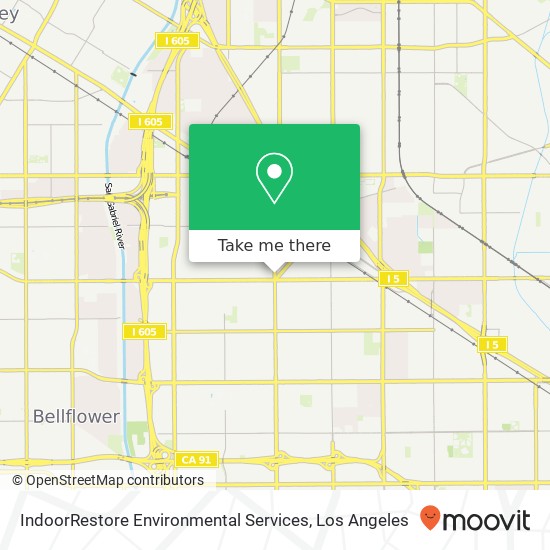 Mapa de IndoorRestore Environmental Services