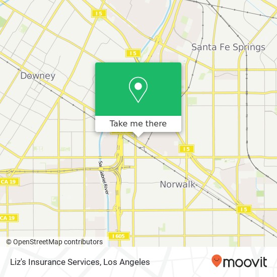 Mapa de Liz's Insurance Services