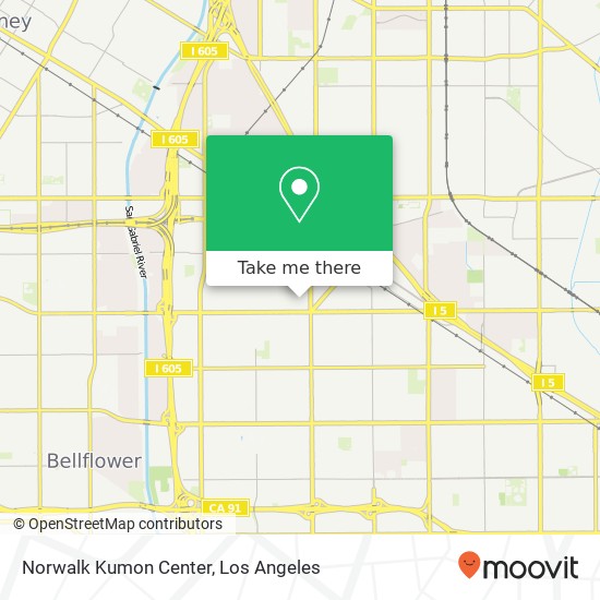 Norwalk Kumon Center map