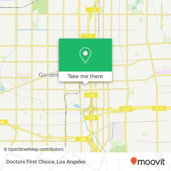 Mapa de Doctors First Choice