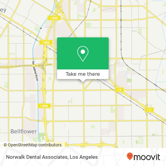 Norwalk Dental Associates map