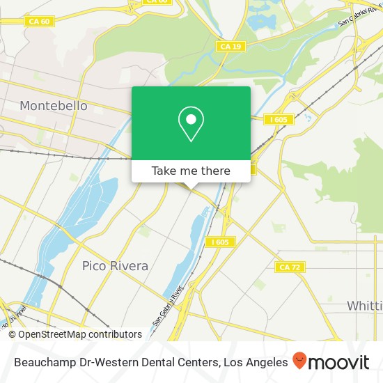 Mapa de Beauchamp Dr-Western Dental Centers