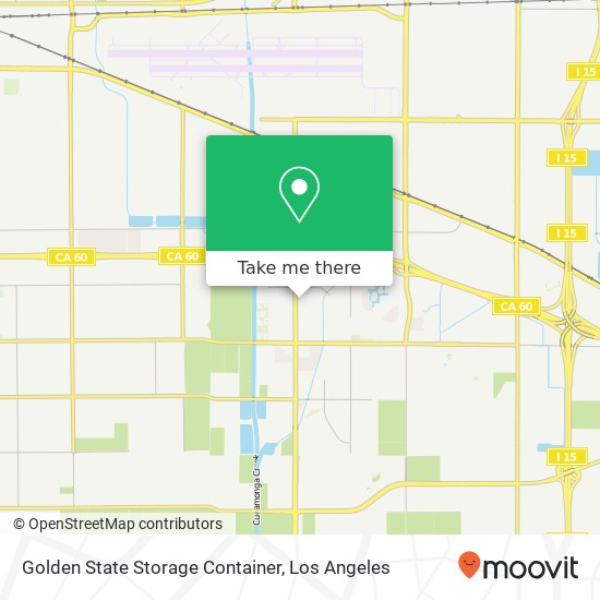 Mapa de Golden State Storage Container