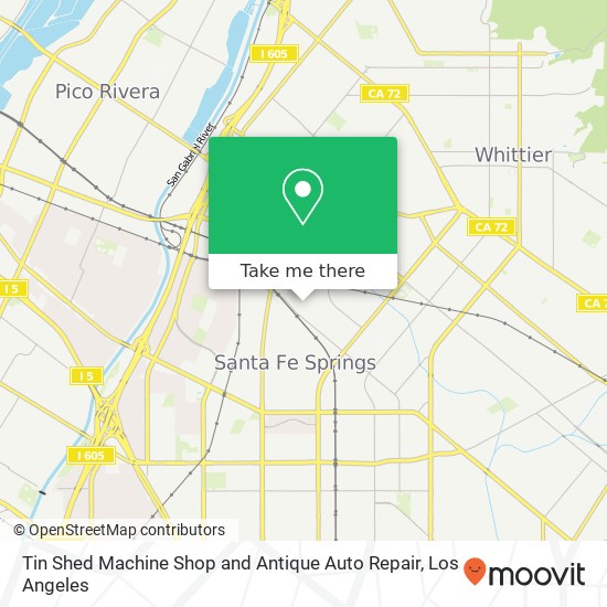 Tin Shed Machine Shop and Antique Auto Repair map