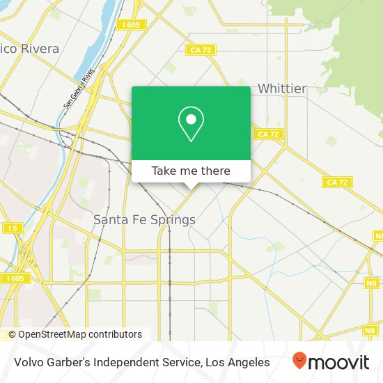 Volvo Garber's Independent Service map