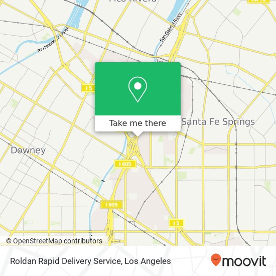 Mapa de Roldan Rapid Delivery Service