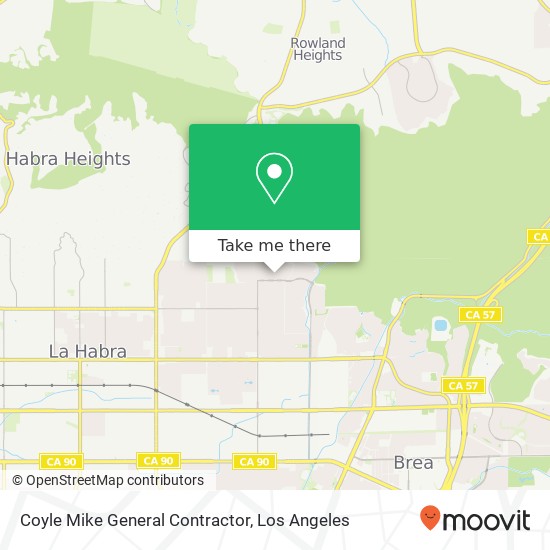 Mapa de Coyle Mike General Contractor