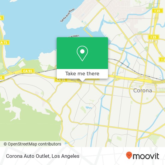 Mapa de Corona Auto Outlet