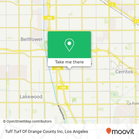 Mapa de Tuff Turf Of Orange County Inc