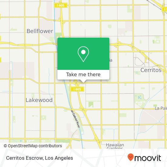 Cerritos Escrow map