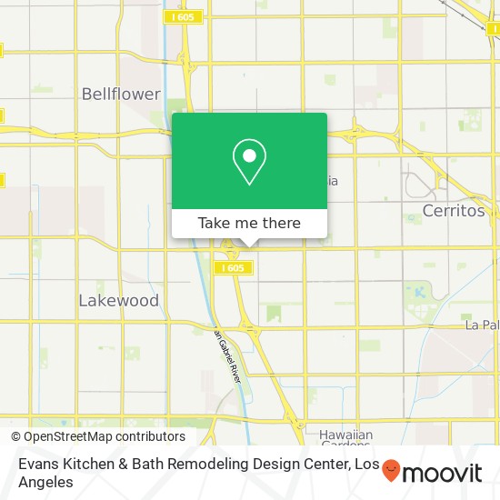 Evans Kitchen & Bath Remodeling Design Center map