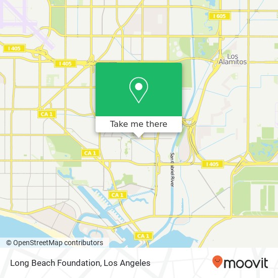 Mapa de Long Beach Foundation