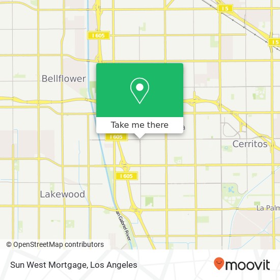 Mapa de Sun West Mortgage