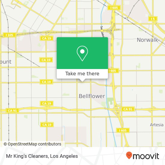 Mr King's Cleaners map