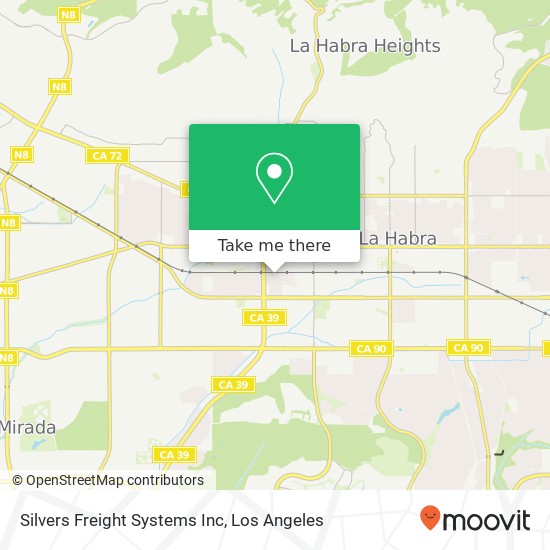 Mapa de Silvers Freight Systems Inc