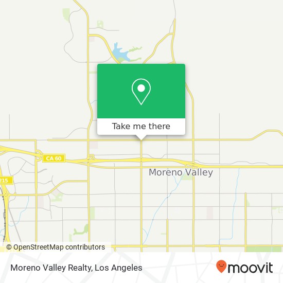 Moreno Valley Realty map