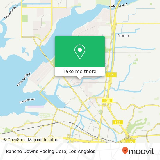 Rancho Downs Racing Corp map