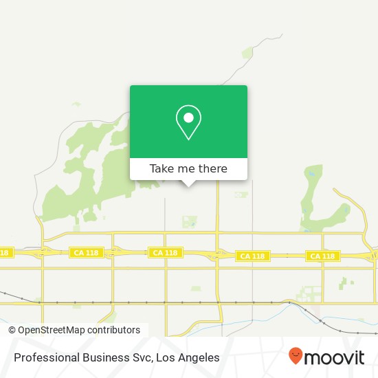 Professional Business Svc map