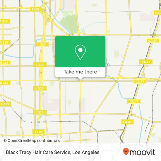 Black Tracy Hair Care Service map